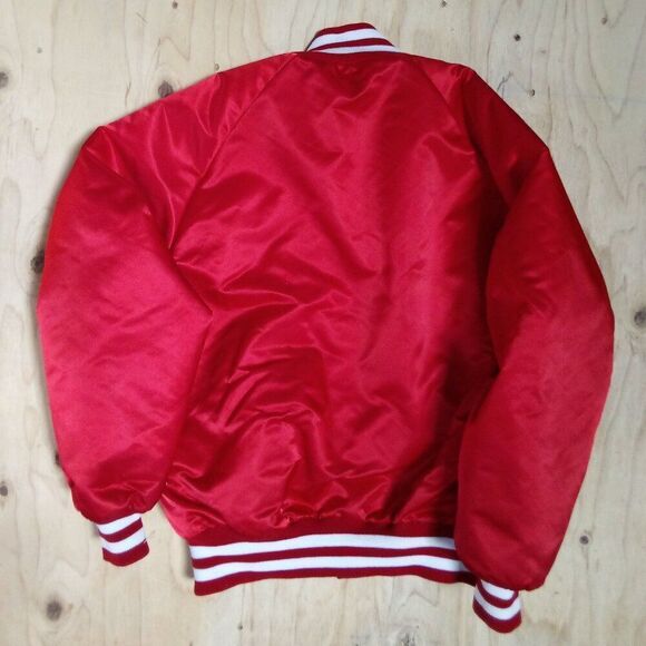Deadstock Vintage DeLong Custom Alabama Crimson Tide Quilted Satin Bomber Jacket - Picture 4 of 5